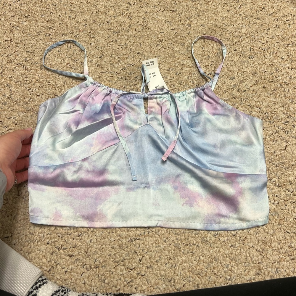 NWT hollister cropped tank